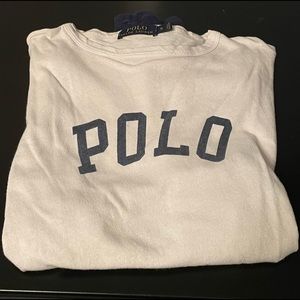 Ralph Lauren Polo Men’s Blue White Spell Out Long Sleeve - Size Small
